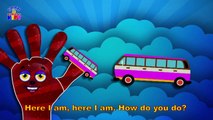 The Wheels on the Bus Finger Family Songs English nursery rhymes for children