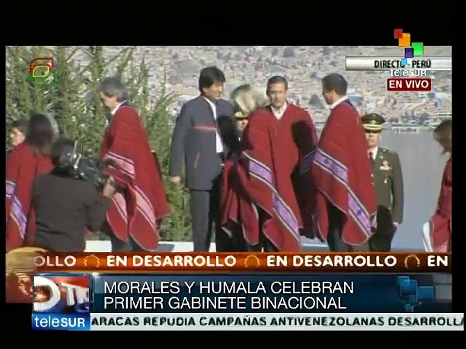 Bolivia y Perú forman primer gabinete binacional en Puno