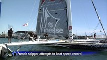 French skipper attempts to beat speed record