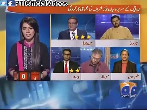 How Many Marks Will You Give to Nawaz Sharif & Imran Khan - Watch Hassan Nisar;s Reply_2