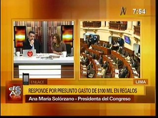 Ana María Solórzano: No fue un derroche gastar S/.335 mil en regalos
