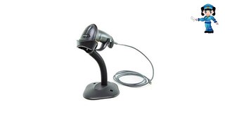 Symbol LS2208 Barcode Scanner Kit Includes: LS2208-SR20007R - CBA-U01-S07ZAR Cable - 20-61019-02R Stand