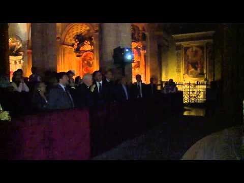 Torino - Visita di Renzi alla Sindone (23.06.15)