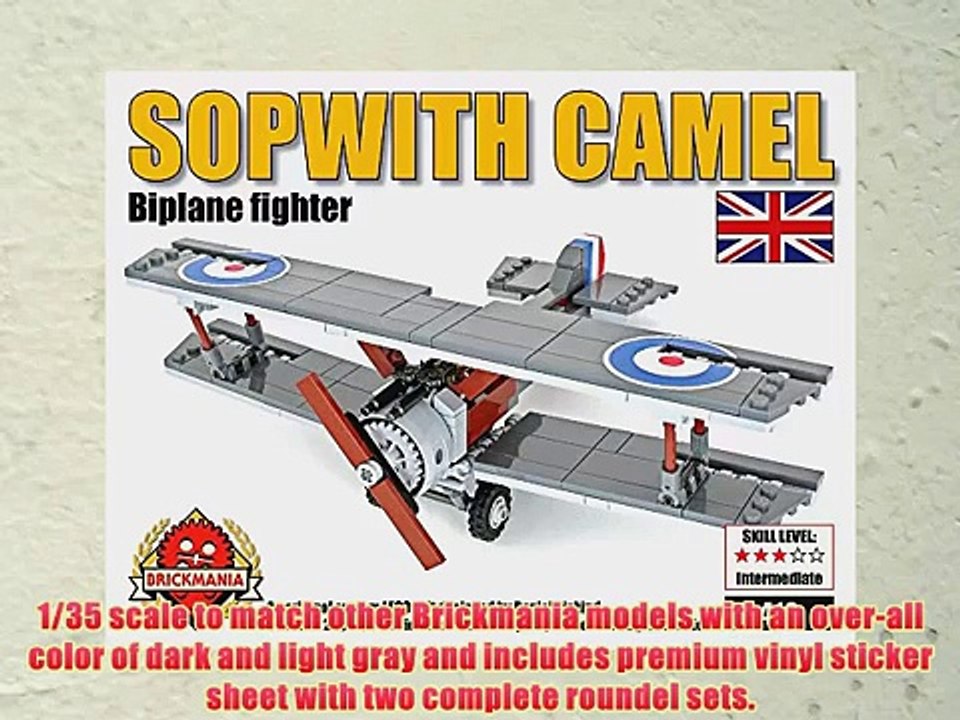 Sopwith Camel WWI Fighter Aircraft custom LEGO® element kit from Brickmania
