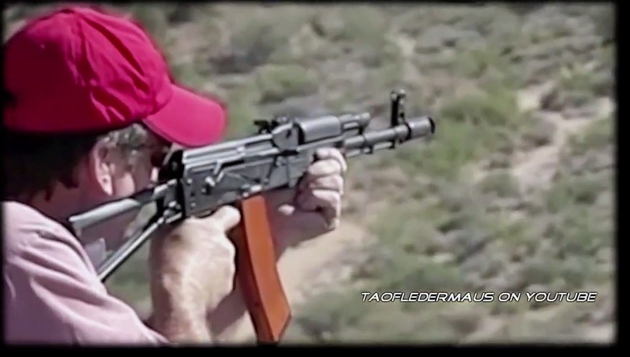 Slow Motion FULL AUTO AK -  Looks like RUBBER!