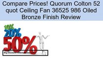 Quorum Colton 52 quot Ceiling Fan 36525 986 Oiled Bronze Finish Review