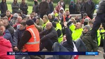 Des marins grévistes bloquent le trafic du tunnel sous la Manche