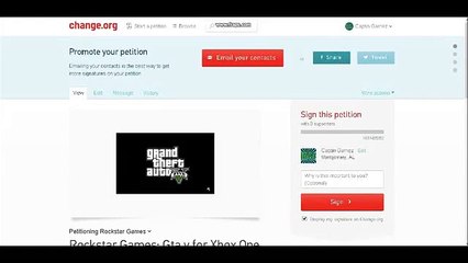 Gta V Online Petition