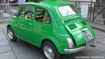 Fiat 500 Abarth 595 1970 On The Road in Turin, Italy. Walkaround