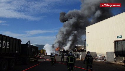 Lorient. Incendie dans un centre de recyclage