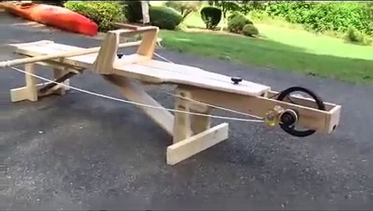 Home made / homemade kayak ergometer from Nordic Track ski ...