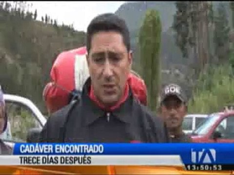 Encuentran el cuerpo de un hombre desaparecido hace 13 días