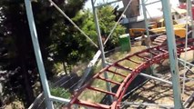 Zyklon Galaxi Roller Coaster Front Seat POV Fantasiland Rome Italy