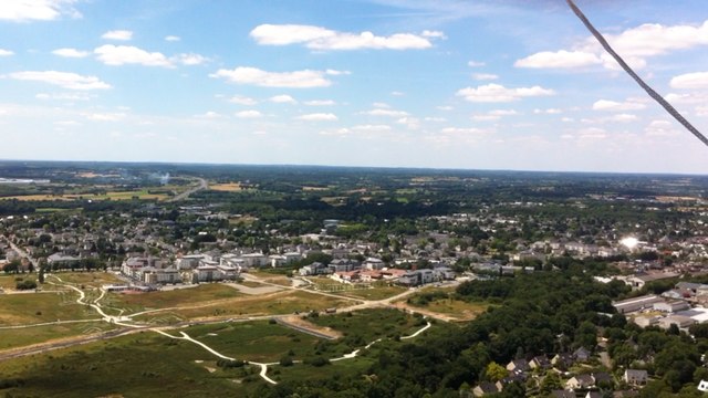 A bord du ballon captif Terra Botanica