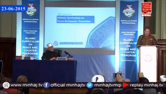 Brig. Paul Harkness' speech at launch of the FIRST Islamic Curriculum on Peace & Counter-Terrorism