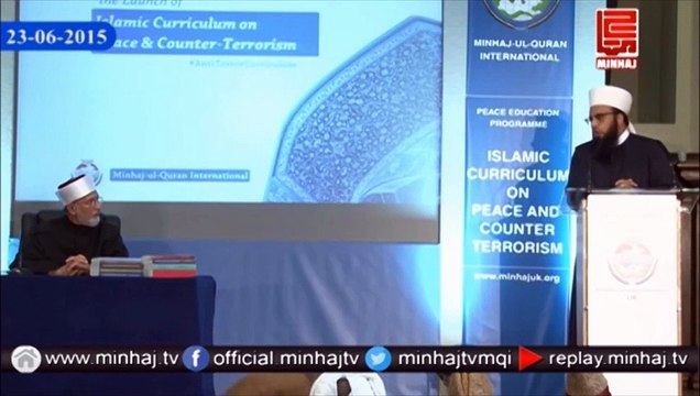 Shaykh Zain ul-Aqtab Siddiqui's speech at launch of the FIRST Islamic Curriculum on Peace & Counter-Terrorism