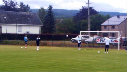 L'échauffement des gardiens