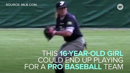 Badass 16-Year-Old Girl Makes Baseball History