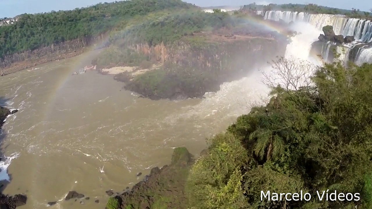 cataratas do Iguaçu ,sobrevoo a partir de drone