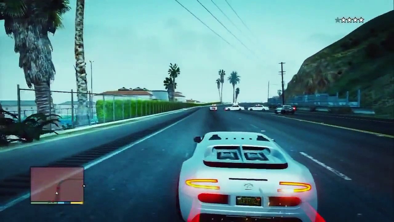 GTA V 5 Stars' Police Chase!