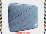 VanGoddy JAM Sleeve PRO Padded Nylon Quilted Cover STEEL BLUE for Microsoft Surface Pro 3 12'