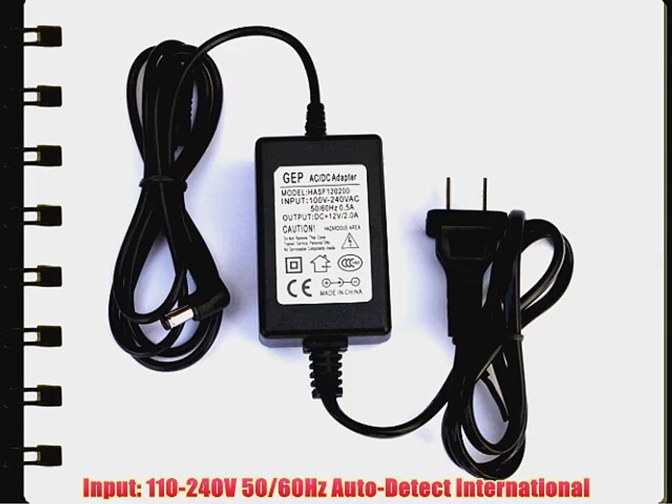New GEP 12V AC Adapter/Power Supply For Seagate FreeAgent GoFlex Desktop External Hard Drive
