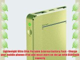 External Battery AMagic 6500mAh [Ultra Slim] Aluminum [Dual USB] Power Bank Portable Battery