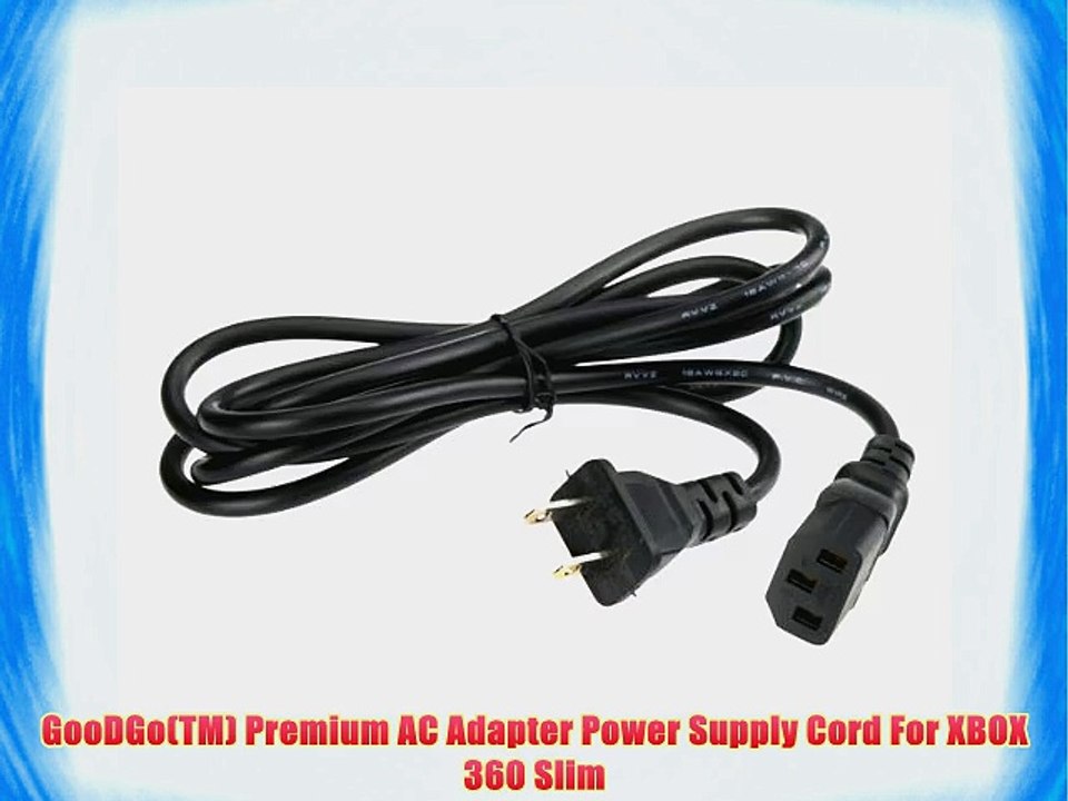 GooDGo(TM) Premium AC Adapter Power Supply Cord For XBOX 360 Slim