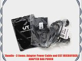 Bundle: 3 items- Adapter/Cable/Pouch Dell Inspiron 1440 Slim-Line Laptop AC Adapter Charger