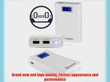 CoverBot External 8000mAh 3.1A Dual USB Backup Battery Pack with LCD Display and LED Light