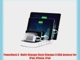 PowerDock 5 -Multi-Charger Dock Charges 5 USB devices For iPad iPhone iPod