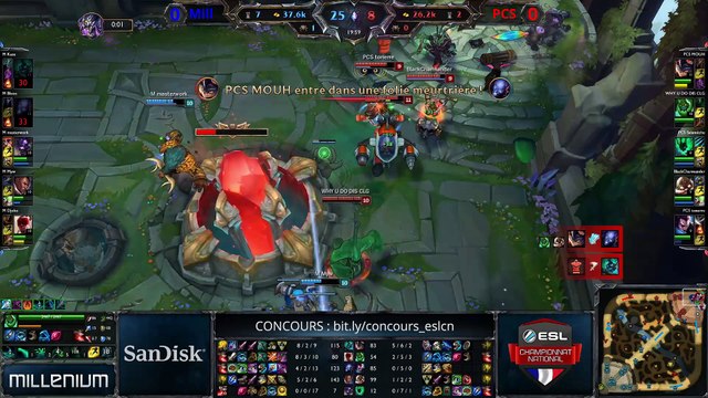 Best Of demi finale ESL Championnat national - Millenium vs PCS