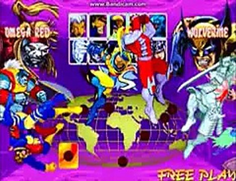 X-Men Children Of The Atom (Arcade) - Omega Red Playthrough