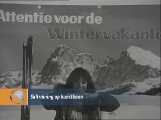 Skitraining op kunstbaan - 1969