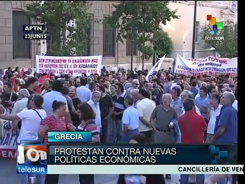 Griegos rechazan que se implementen nuevas medidas de austeridad