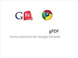 gPDF - Extension for Google Chrome