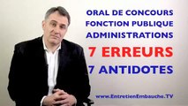 Coach pour oral de concours administratifs, fonction publique : les 7 erreurs à éviter