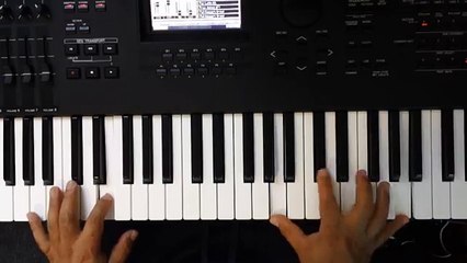 Merengue pattern in Dm,bass and piano,tutorial