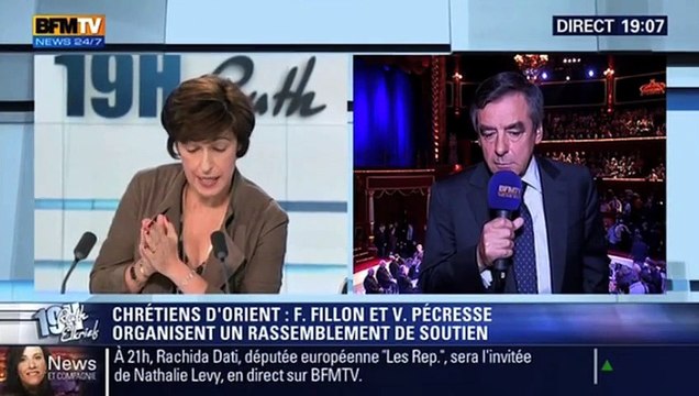 François Fillon en duplex avec Ruth Elkrief en direct du Cirque d'Hiver