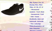 Nike Women's Free 5.0 Running Shoes  Black White