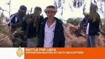 Libyan opposition buoyed by NATO helicopters