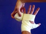 Hand wrapping Basics - How to wrap your hands for boxing, kickboxing, and Muay Thai with long wraps