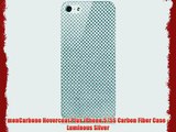 monCarbone Hovercoat Plus iPhone 5/5S Carbon Fiber Case - Luminous Silver