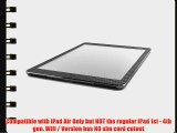 iCarbons Black Carbon Fiber Vinyl Skin for iPad Air Wifi / Verizon Combo