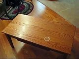 Removing a heat stain from a wooden table