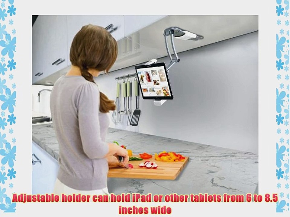 CTA Digital 2-In-1 Kitchen Mount Stand for iPad Air/iPad mini and All Tablets (PAD-KMS)