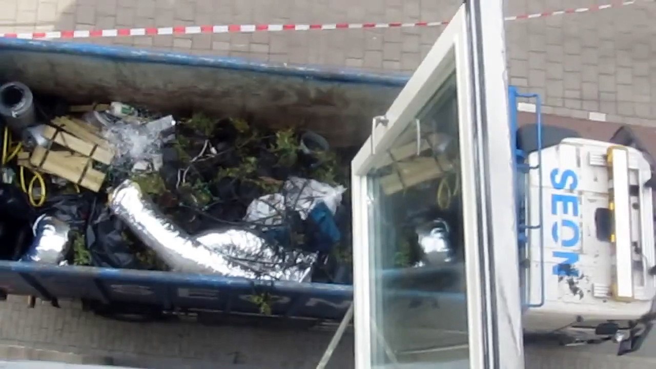 wietplantage geruimd - johan huizingalaan amsterdam