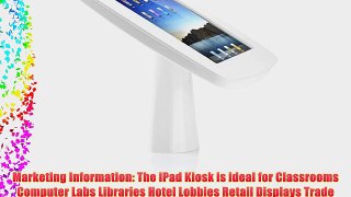 Tryten T2425W KIOSK STAND SECURE MOUNT WHITE with SECURITY LOCK FOR IPAD
