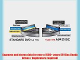 M-DISC 4.7GB DVD R Permanent Data Archival/Backup Blank Disc Media - 25-Pack