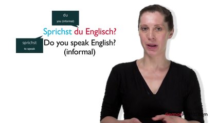Learn German - German in Three Minutes - Do You Speak English?